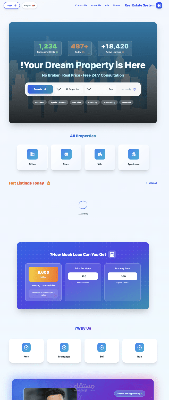 Scalable Real Estate Buying & Selling Platform