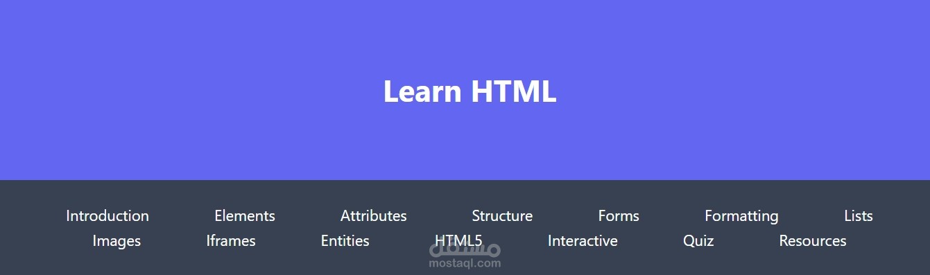 learn html