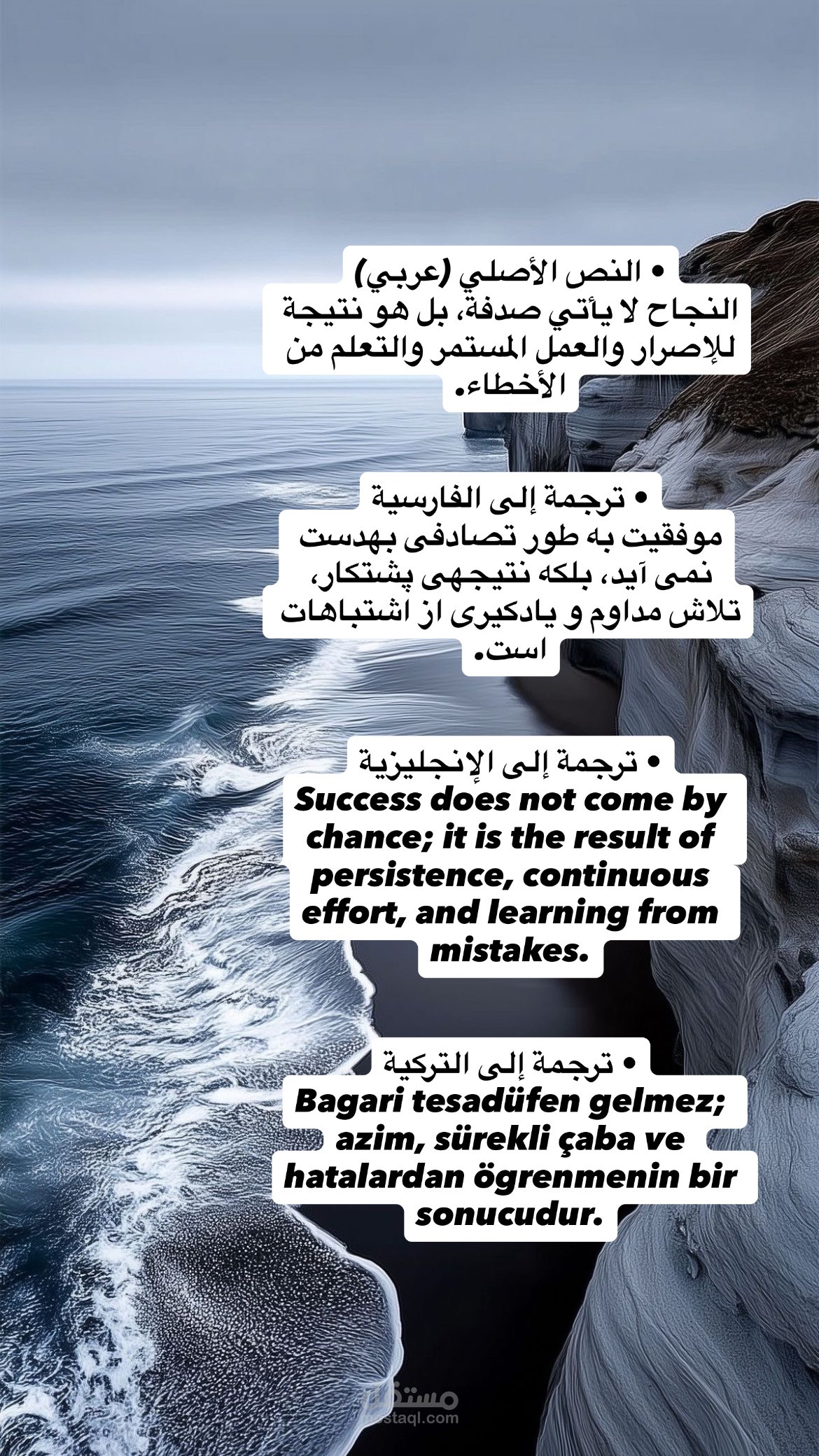 ترجمة بين اللغات الانجليزية و العربية و التركية و الفارسية و تدقيق لغوي يدوي