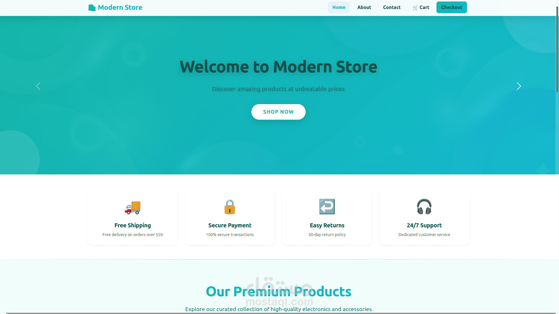 إعادة تصميم واجهة متجر إلكتروني مع نظام بحث وفلاتر