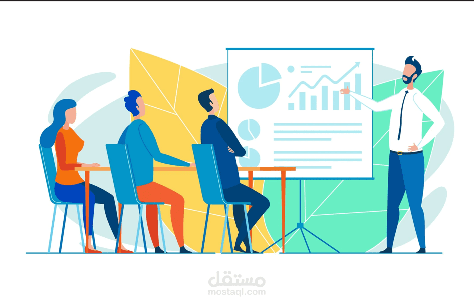 سأصمم لك عرض تقديمي احترافي وجذاب باستخدام PowerPoint أو Canva