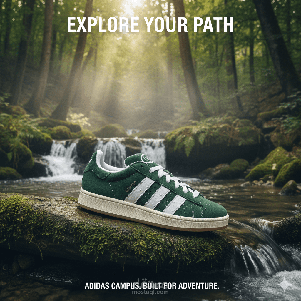 تصميم وهمي (Concept art) لحذاء adidas campus