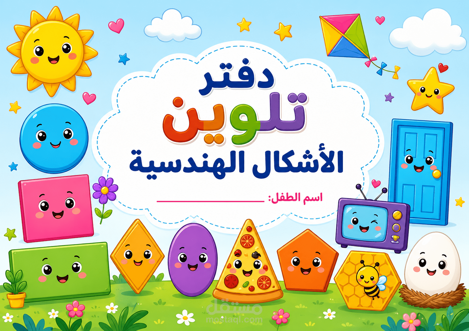 تصميم دفتر تلوين تعليمي للأطفال
