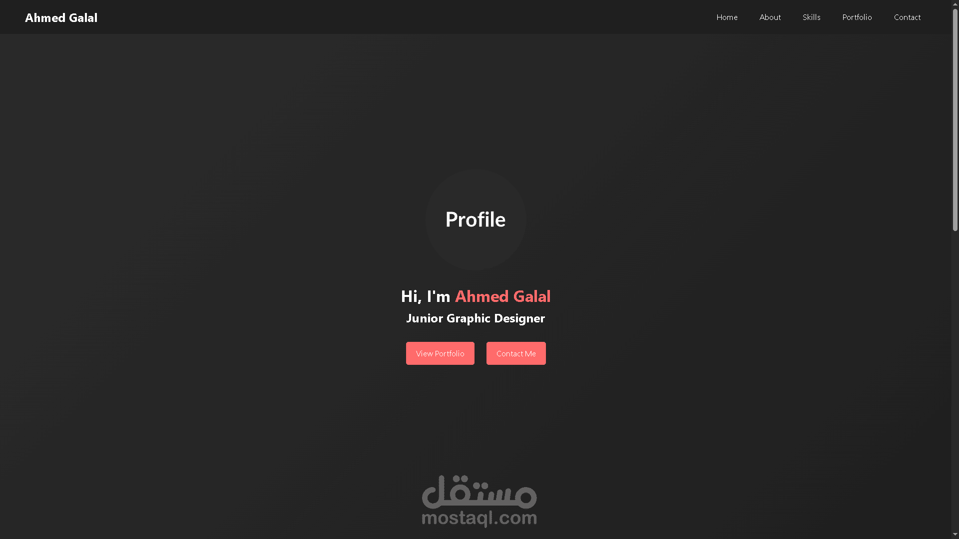 Personal Portfolio Website Design for Graphic Designer (Responsive + Clean UI)