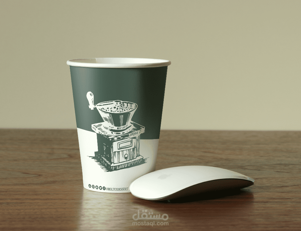 تصميم أكواب ورقية