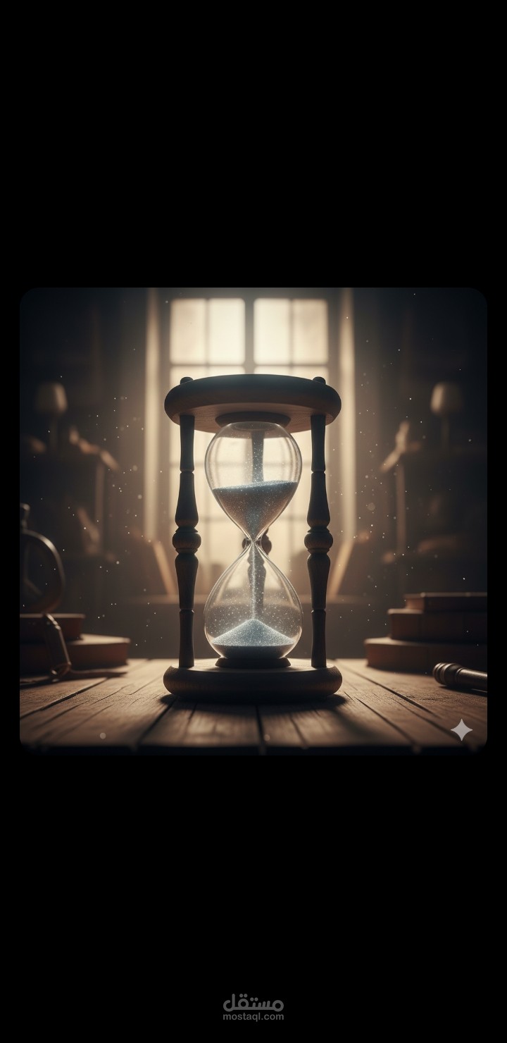 كتابة قصة قصيرة إبداعية - "الساعة الرملية الصامتة".