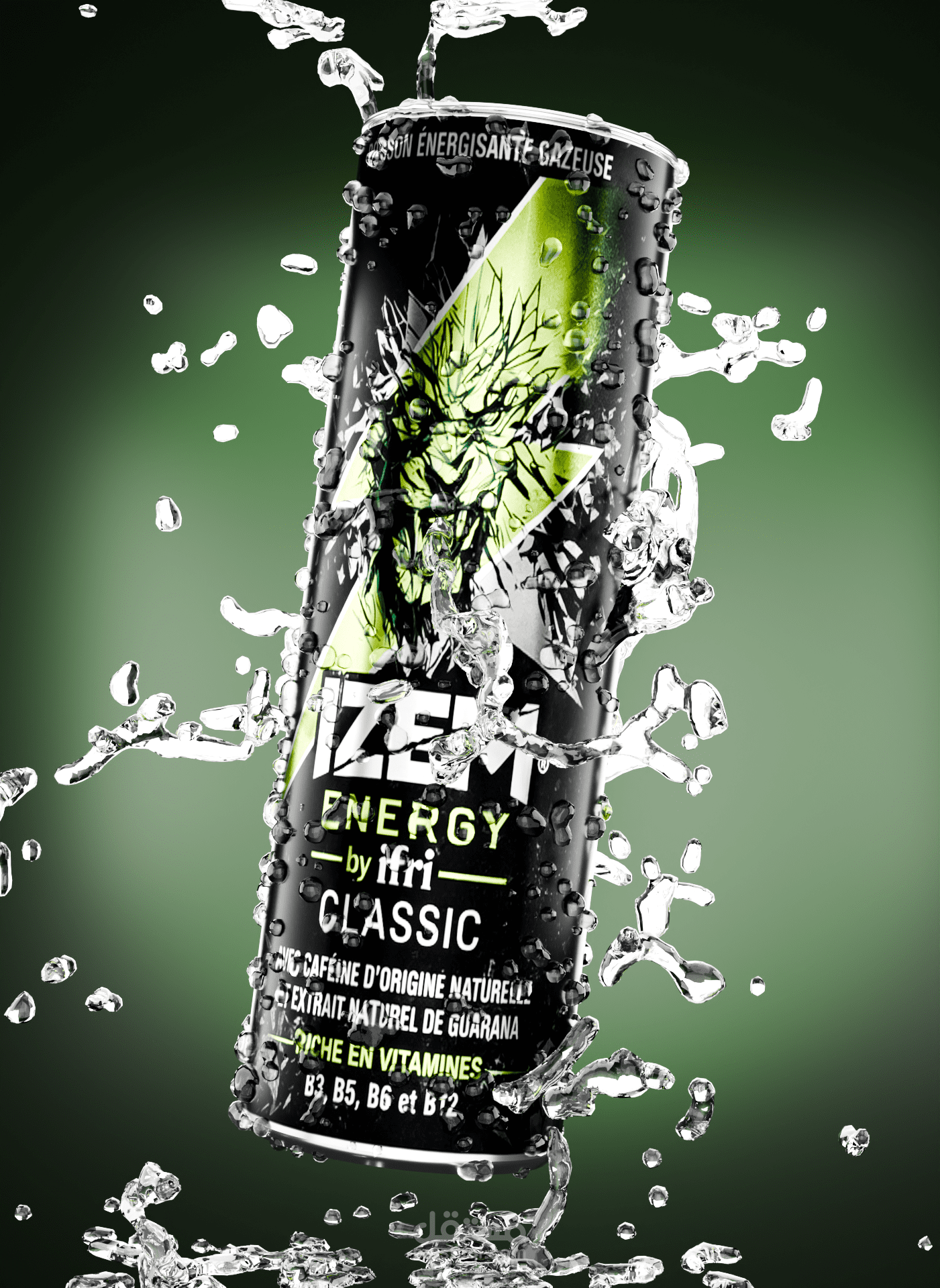 Energy Drink 3D concept
