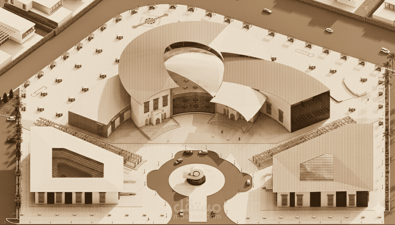 تصميم مركز ثقافي لتعزيز الهوية المصرية والعربية