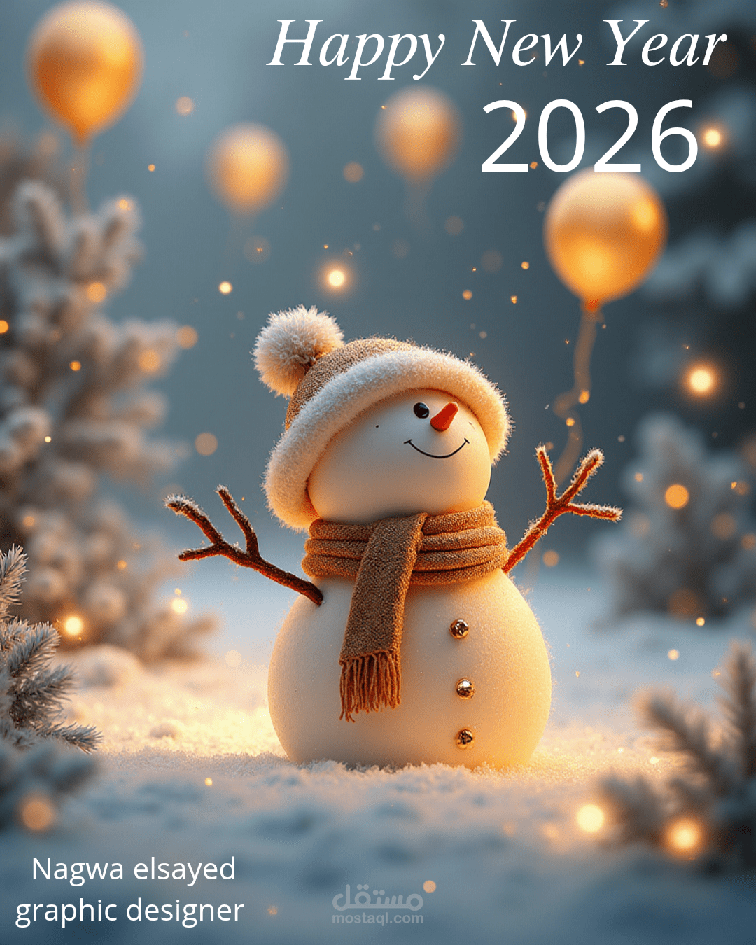 Happy New Year 2026 – Social Media Visual Design