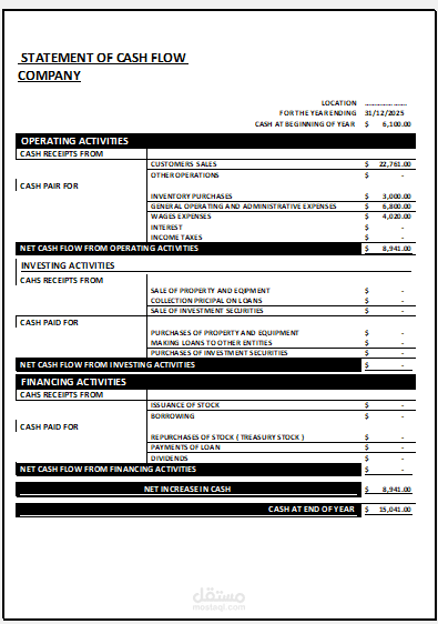 CASH FLOW