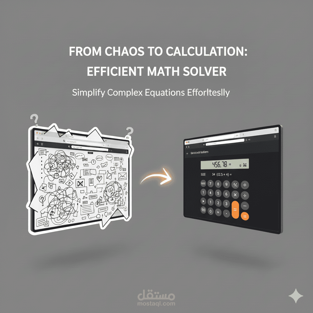 آلة حاسبة ذكية بواجهة تفاعلية (Interactive Web Calculator)