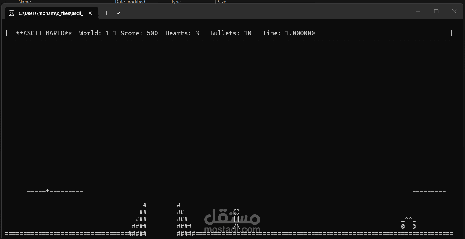 ASCII MARIO