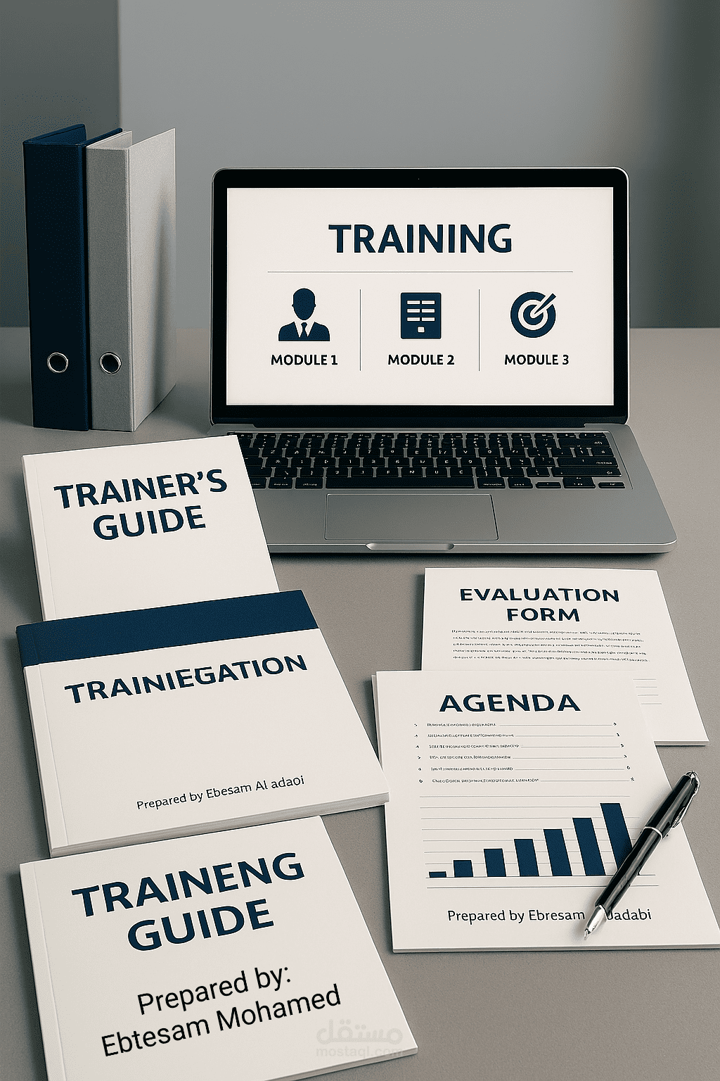 عرض فني لإعداد حقيبة تدريبية متكاملة(العديد من مجالات التدريب المؤسسي والتقني وللمشاريع)