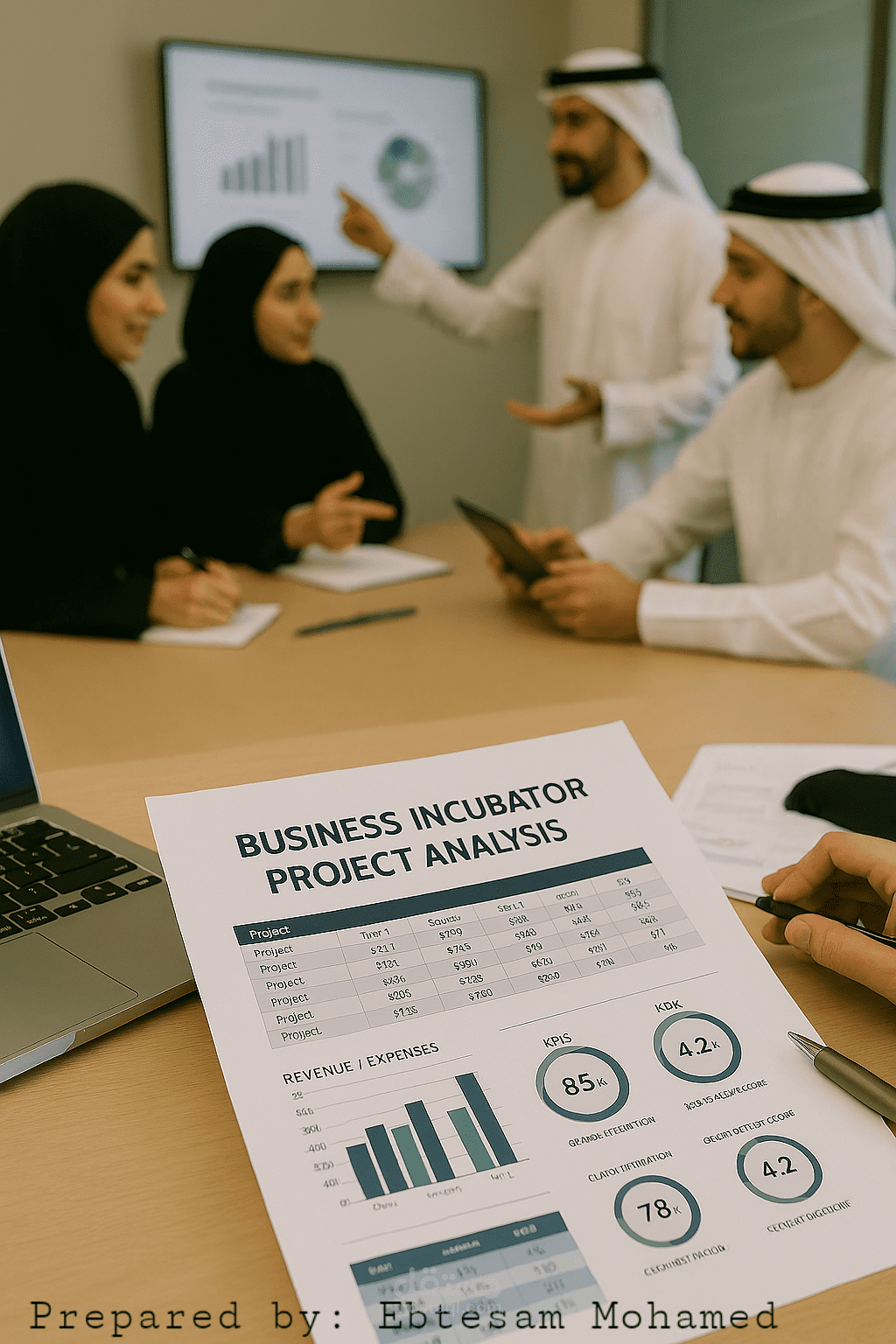 تحليل المشاريع في حاضنات الاعمال نموذج مختصرللعرض