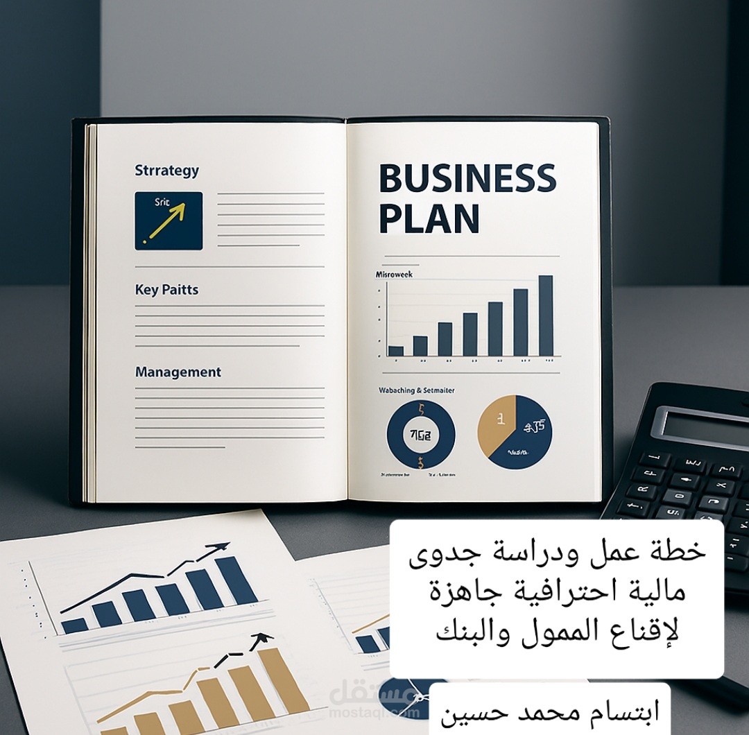 خطة عمل ودراسة جدوى مالية احترافية جاهزة لإقناع الممول والبنك