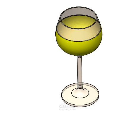 تصميم فناجين وكاسات وزجاجات ثلاثية الأبعاد – SolidWorks