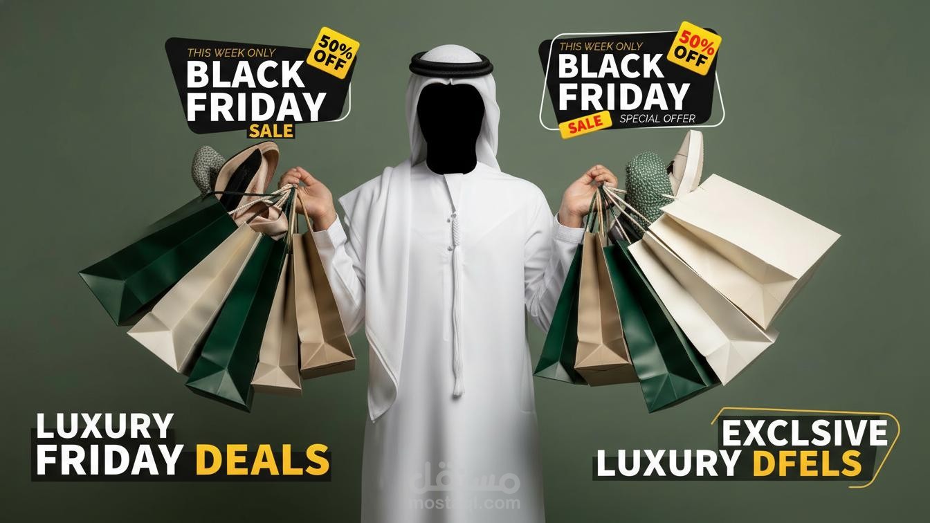 تصميم إعلان ترويجي لعرض Black Friday فاخر