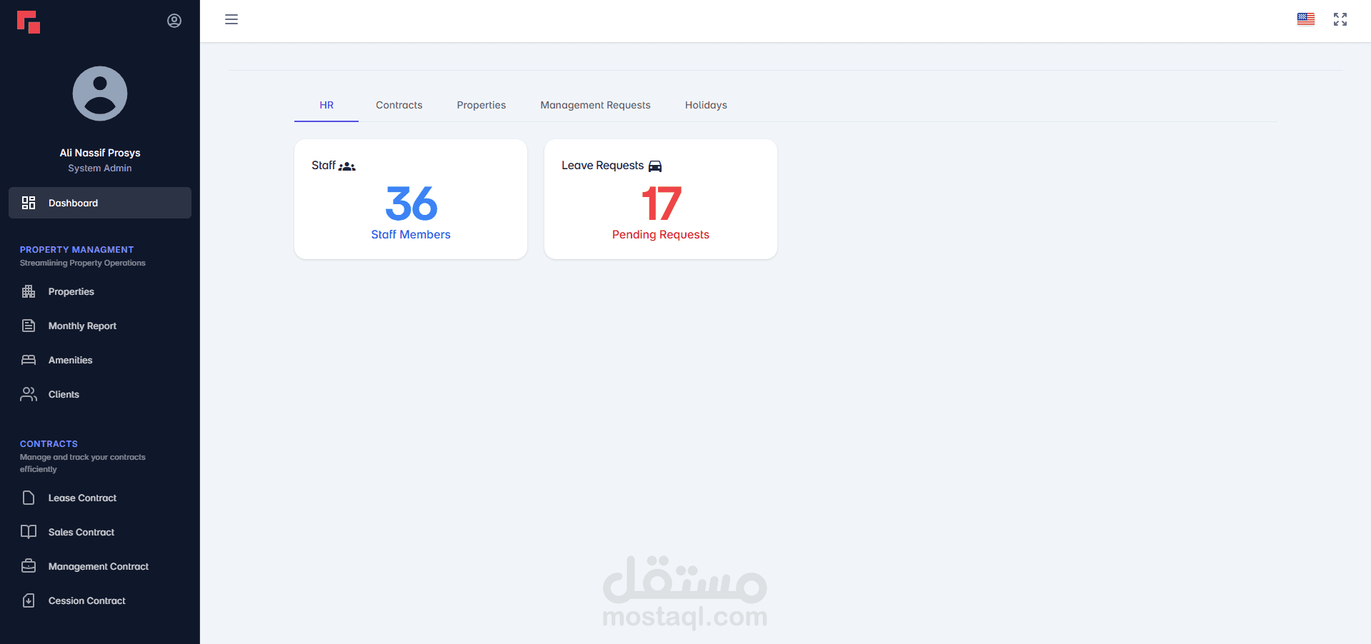 GrandMark.co – نظام إدارة العقارات (Frontend & Backend)