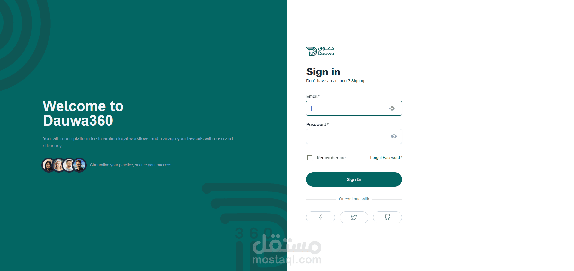 Dauwa360.com – منصة SaaS لادارة انظمة المحامين