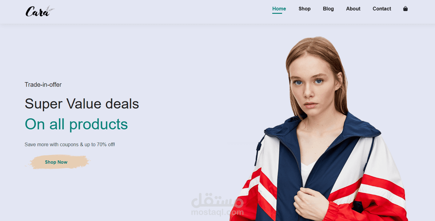 تصميم موقع الكتروني Ecommerce باستخدام JavaScript و Html و Css