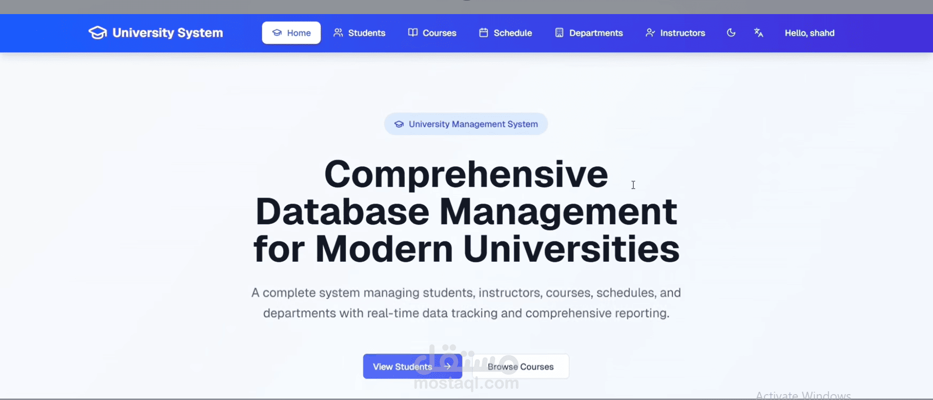 University Management System project!