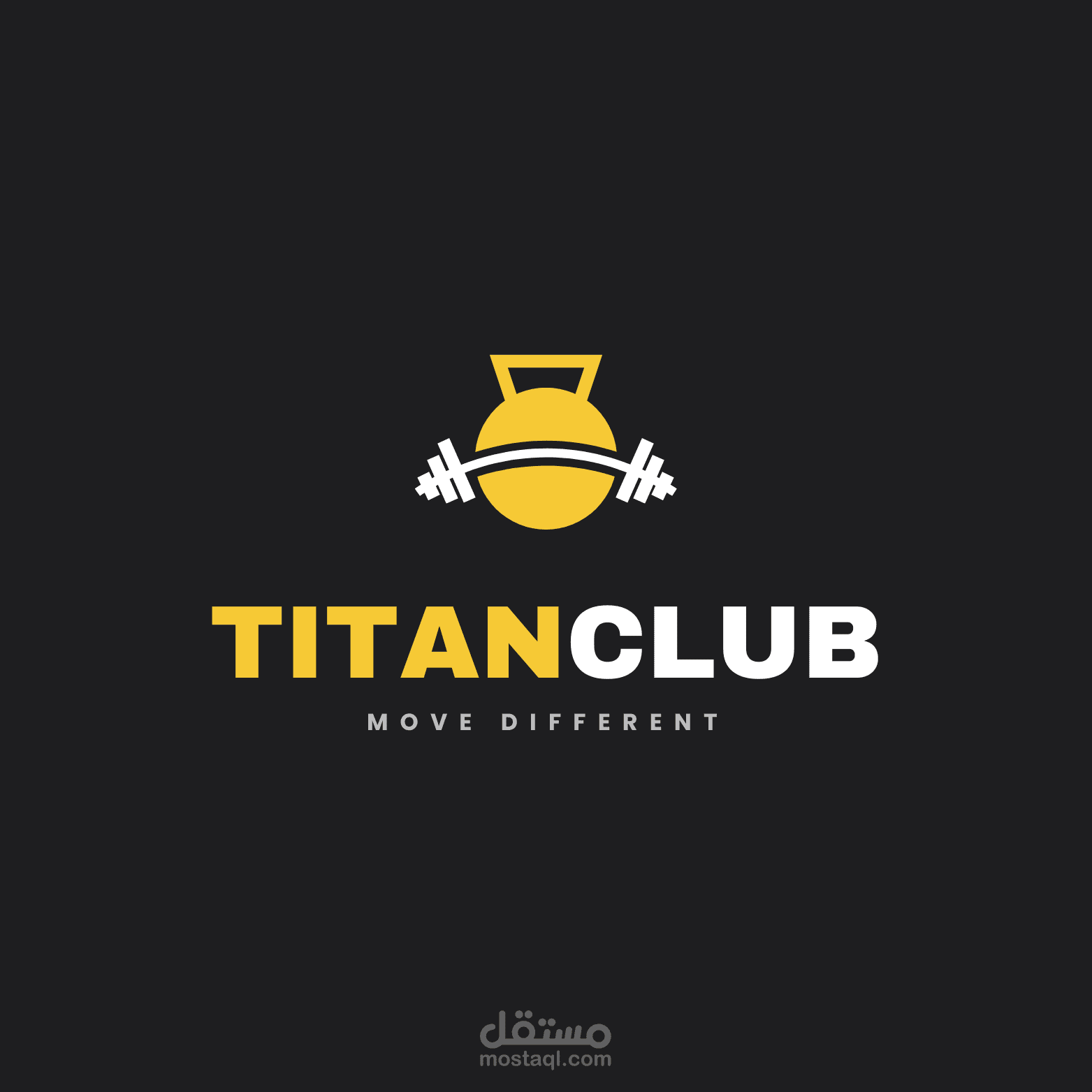 شعار "titan club": القوة والتميز في التصميم الرياضي