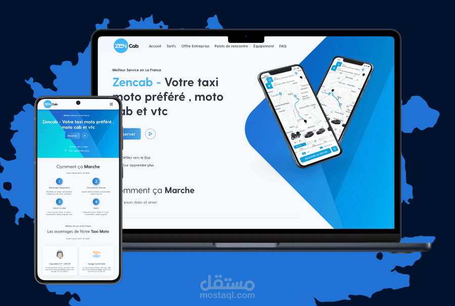زين كاب (Zencab) – منصة حجز تاكسي او دراجة