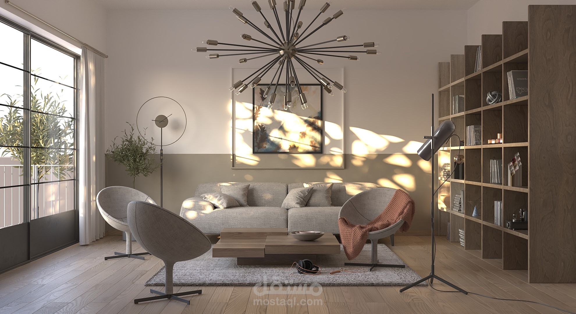 تصميم غرفة معيشة