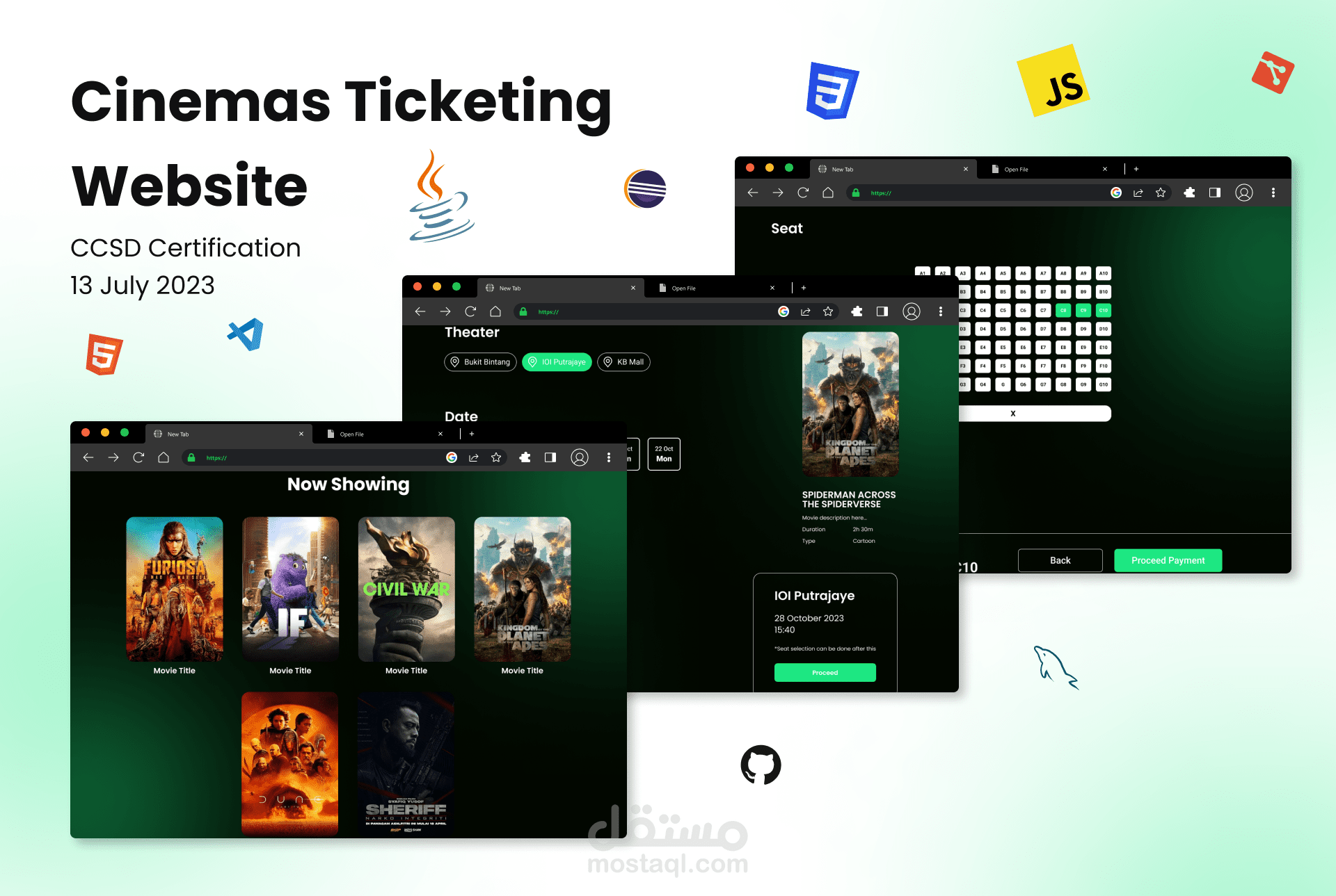 نظام حجز أفلام – Backend API