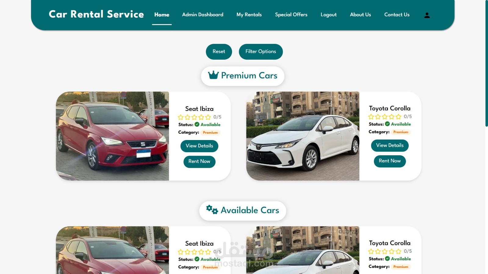 Car Rental System – PHP & MySQL