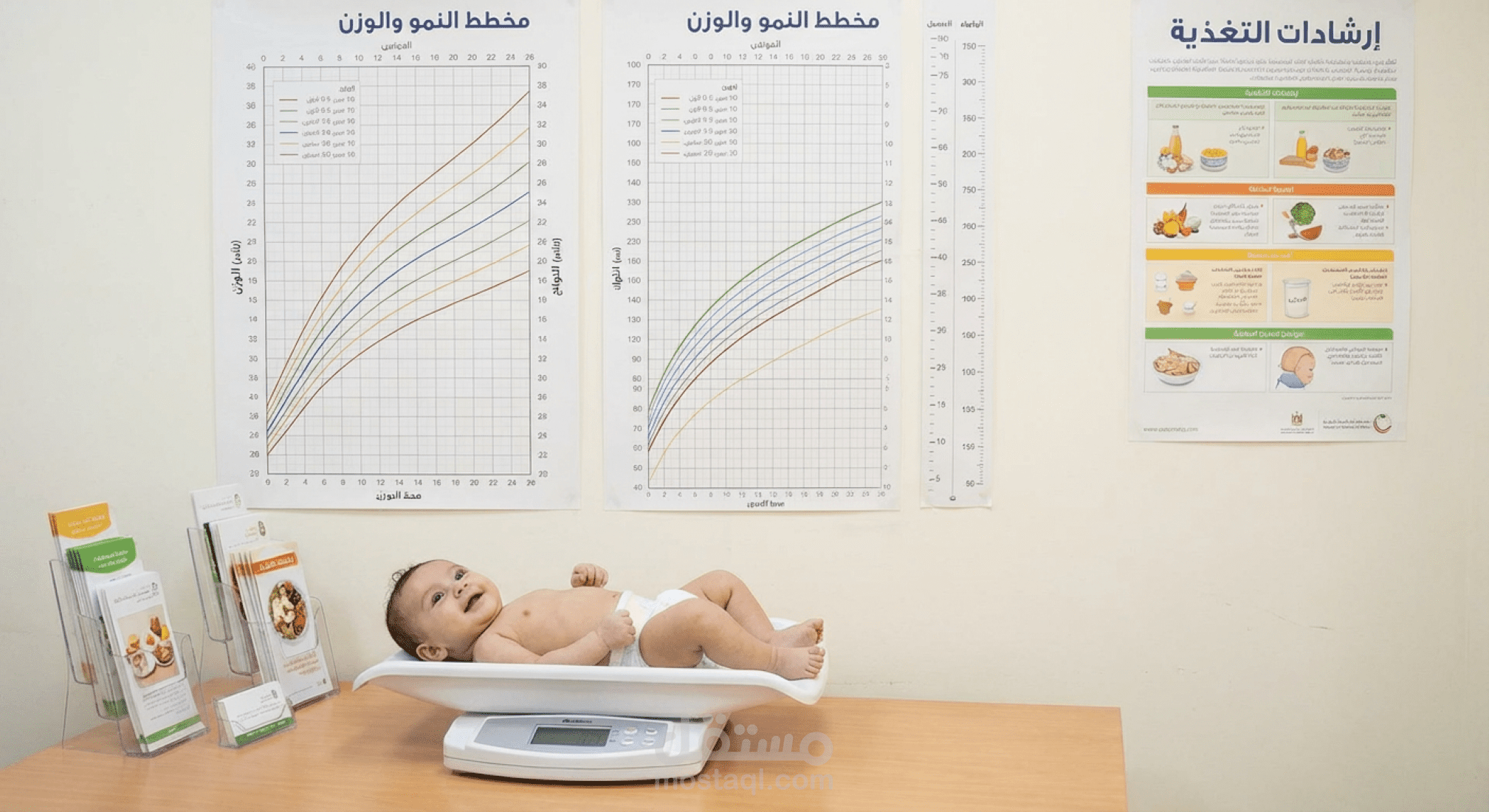 متابعة وزن ونمو حديثي الولادة حتى عمر سنتين مع إرشادات تغذية