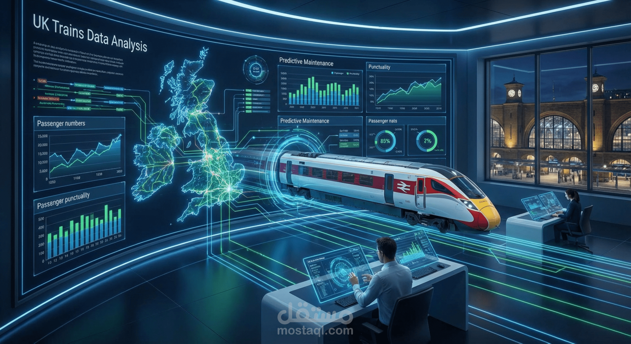 تحليل بيانات قطارات المملكة المتحدة (UK Trains Data Analysis)