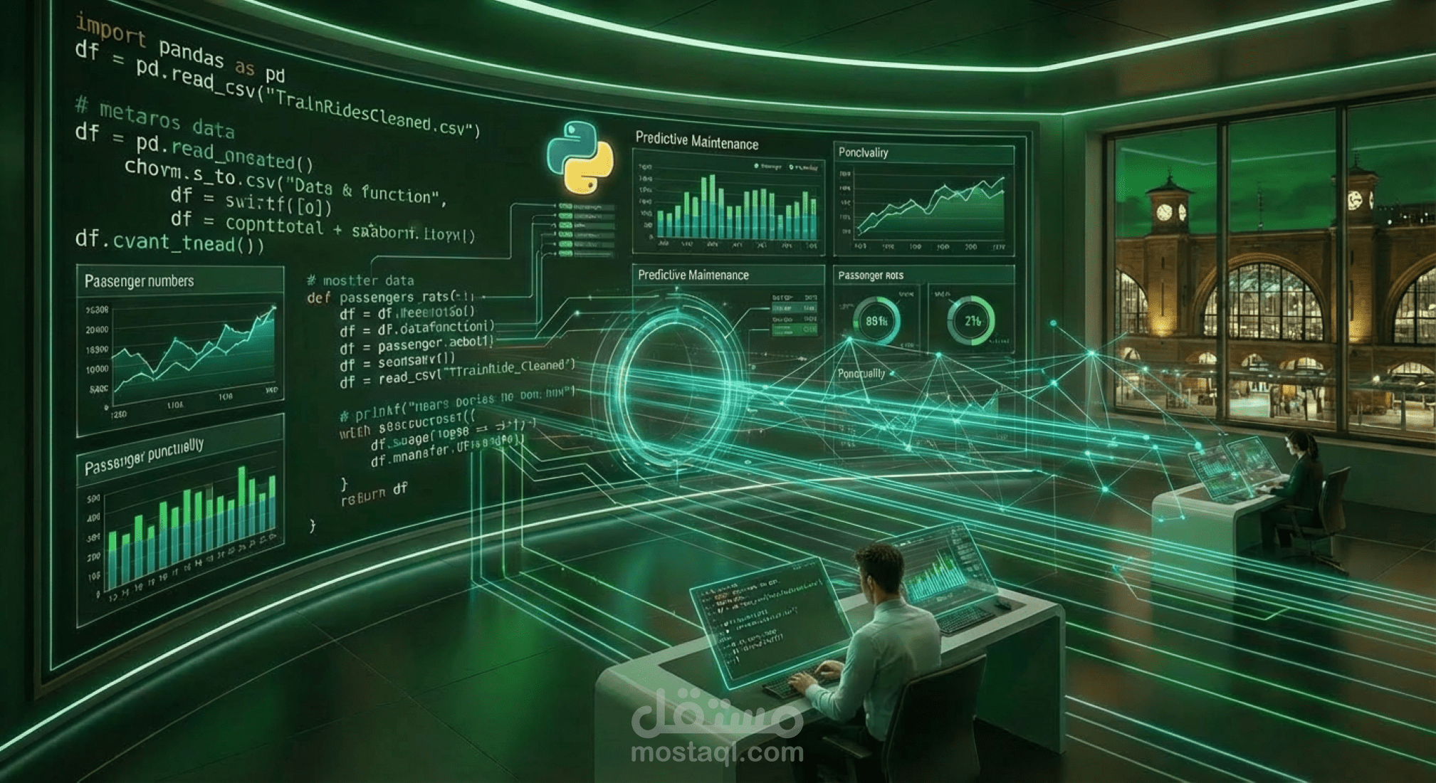 تحليل بيانات قطارات باستخدام بايثون – ملف TrainRidesCleaned.csv