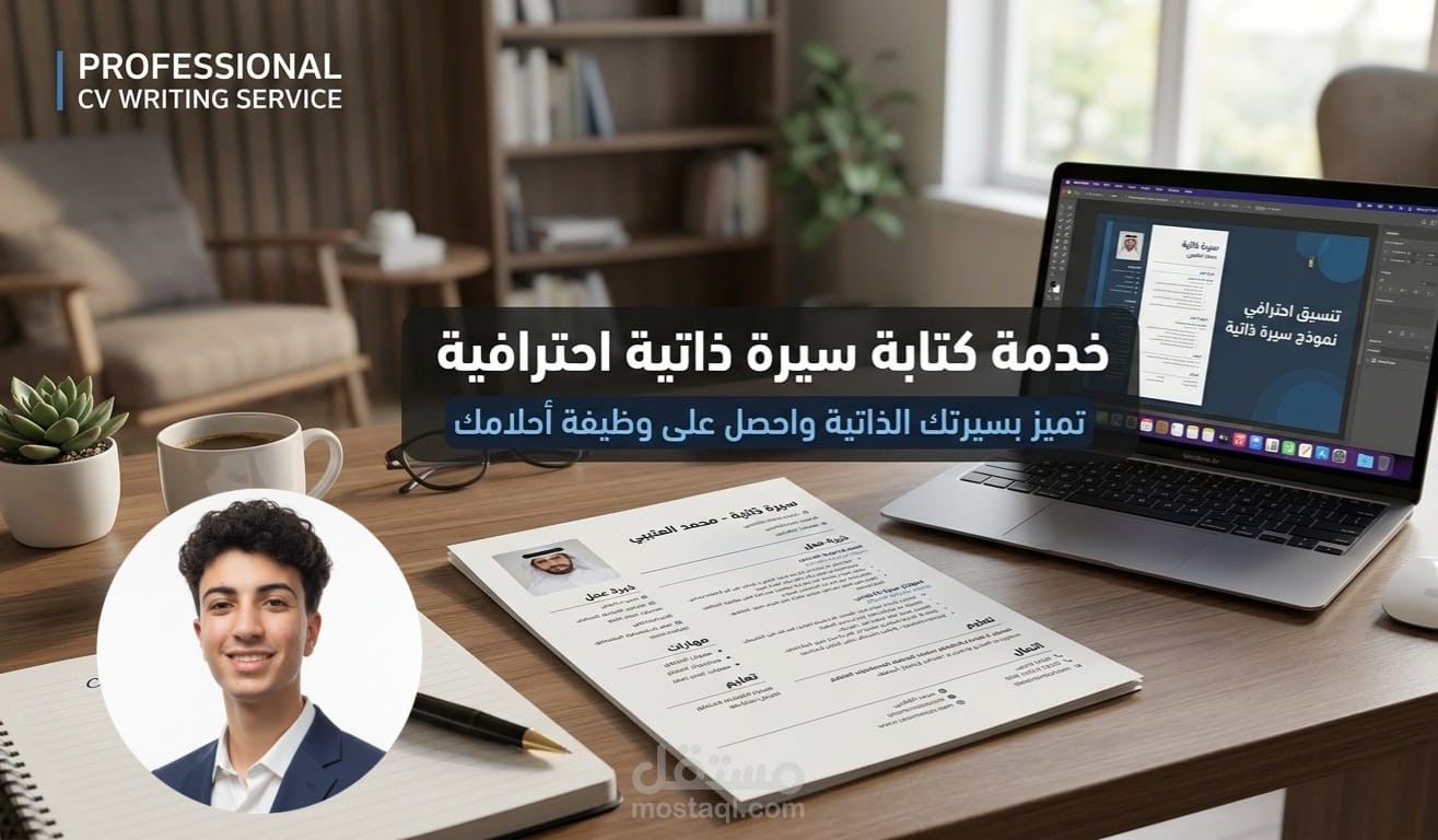 تصميم سيرة ذاتية احترافية (CV) متوافقة مع أنظمة ATS