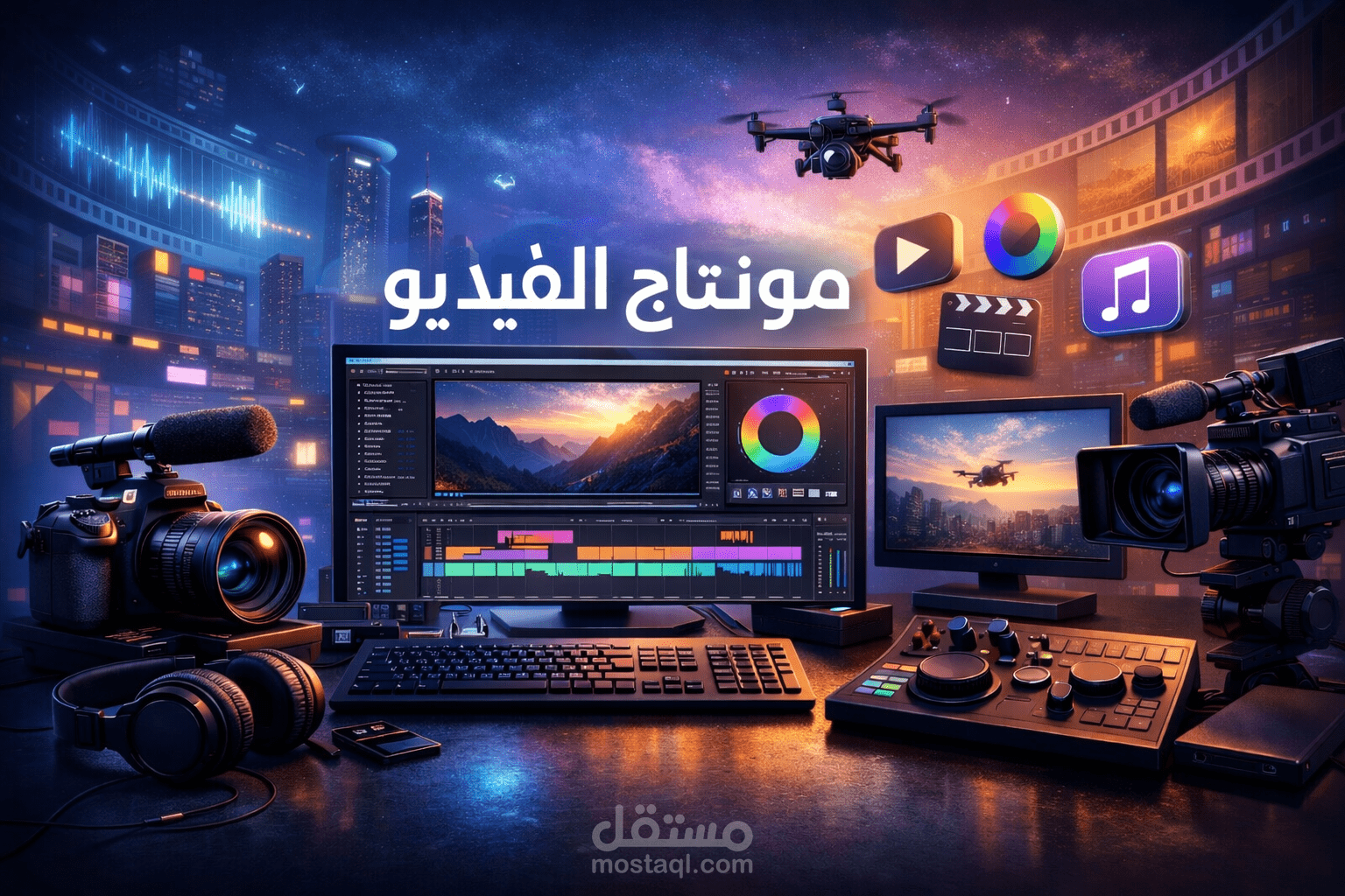 مونتاج فيديو قصير بأسلوب جذاب