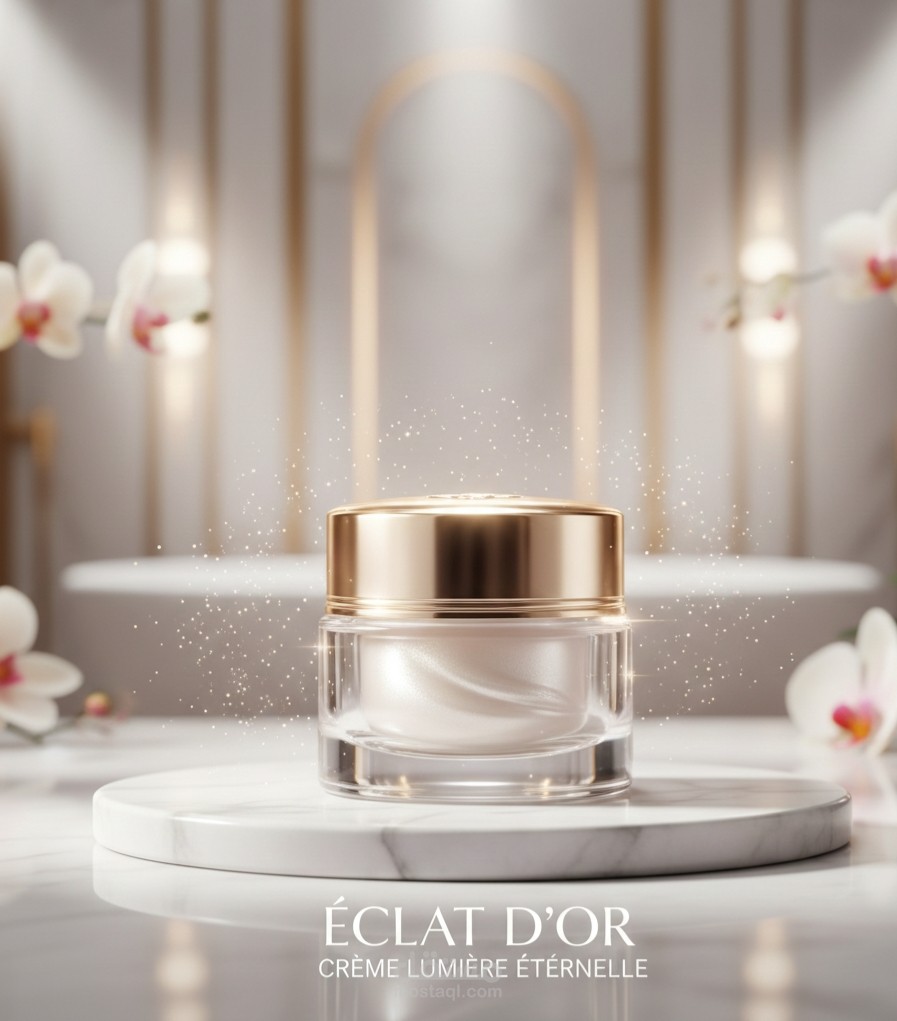 "سر الجمال الملكي: إخراج فني لمنتج تجميل عالمي"