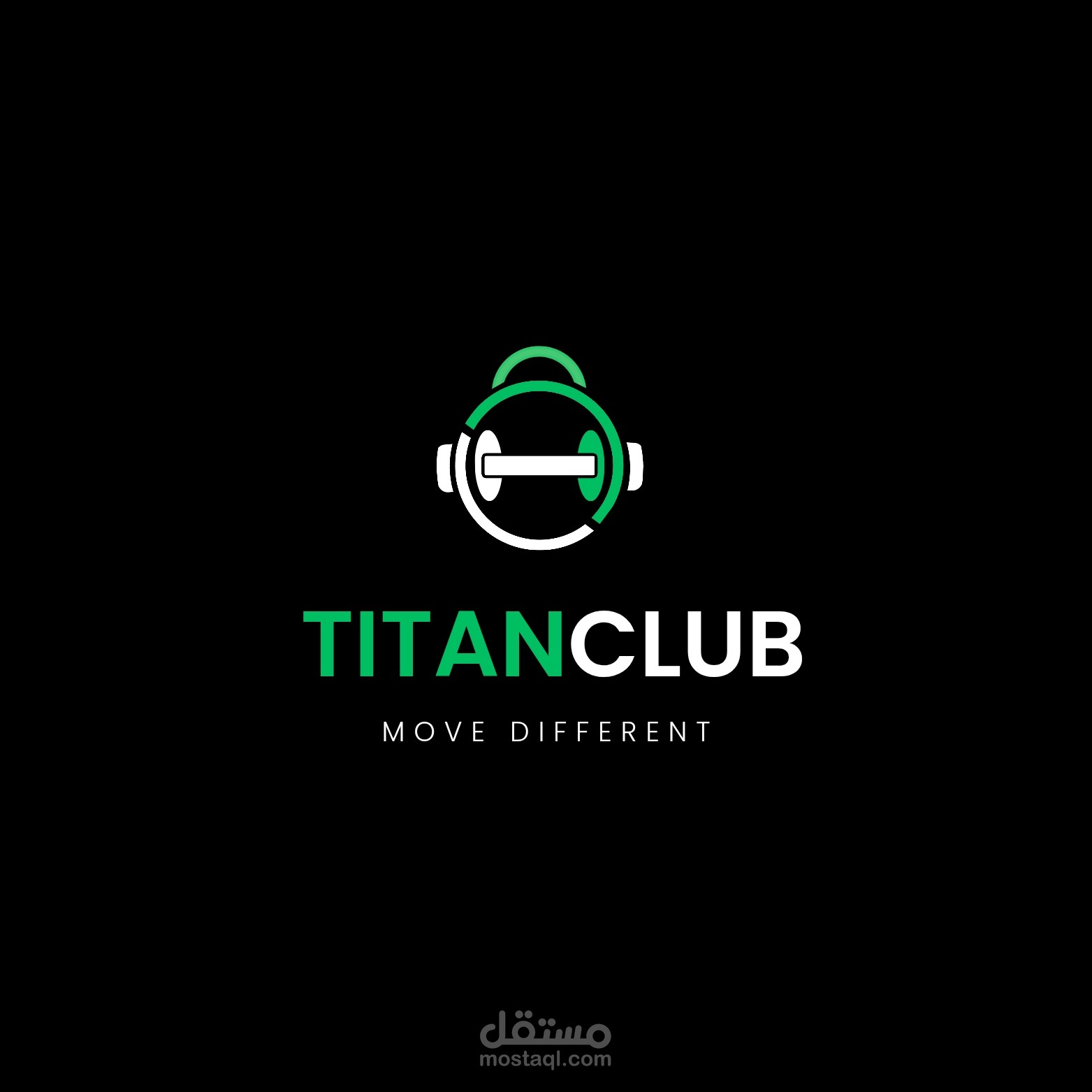 تصميم شعار احترافي للياقة البدنية (Titan Club) - دمج بين القوة والعصرية
