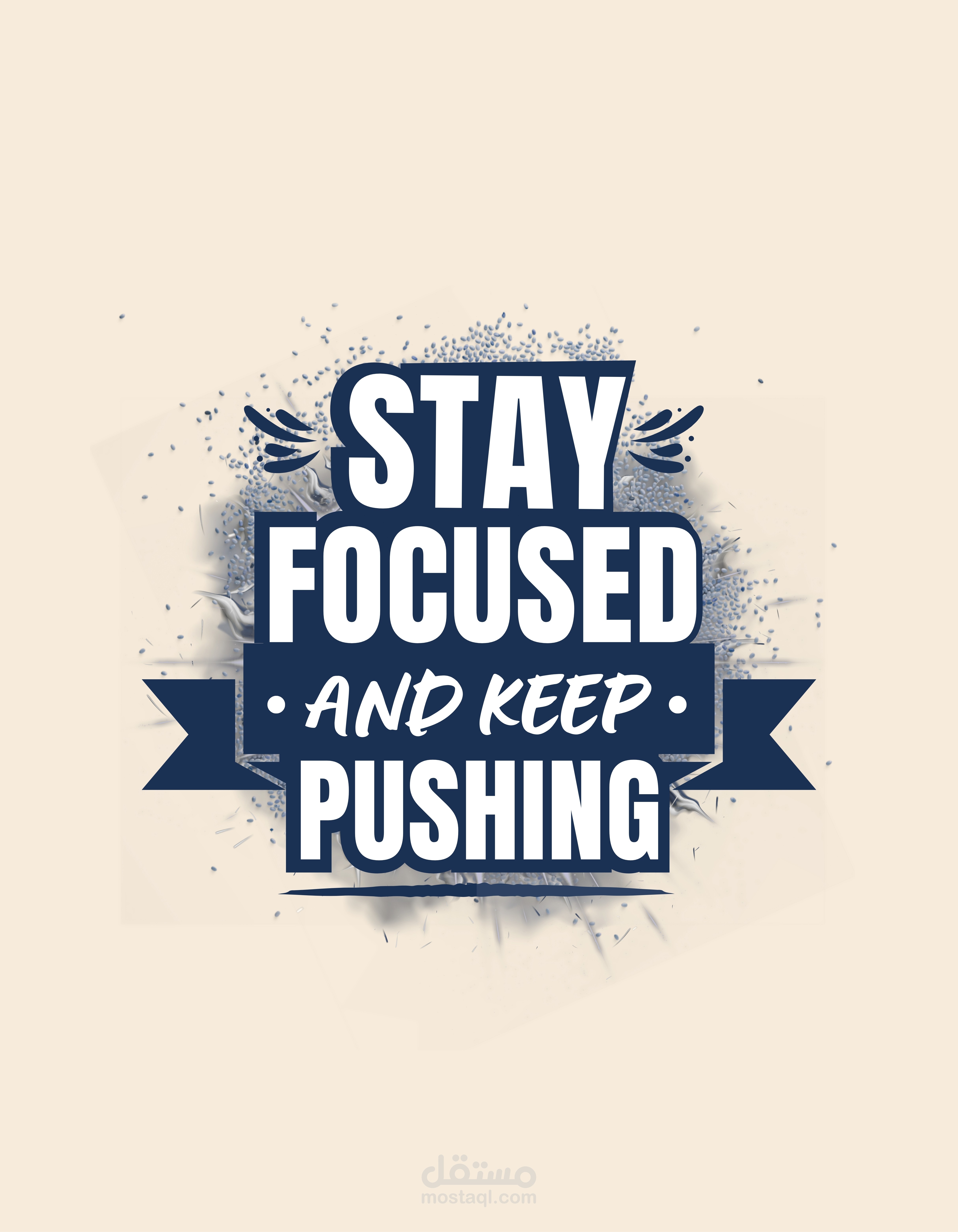 تصميم بصري مميز يعتمد على التايبوجرافي الاحترافي