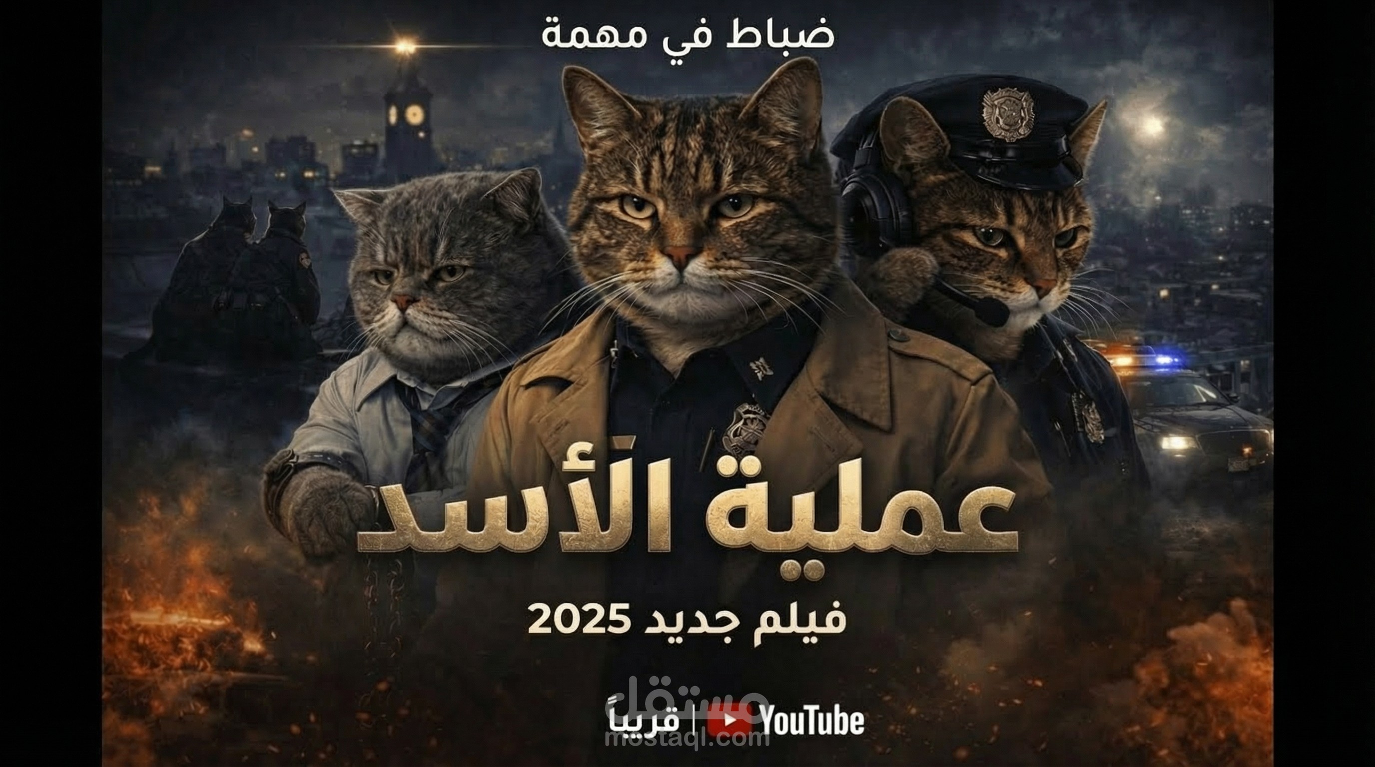 تصميم فيديو احترافي فيلم قصير واقعي وأنمي لليوتيوب