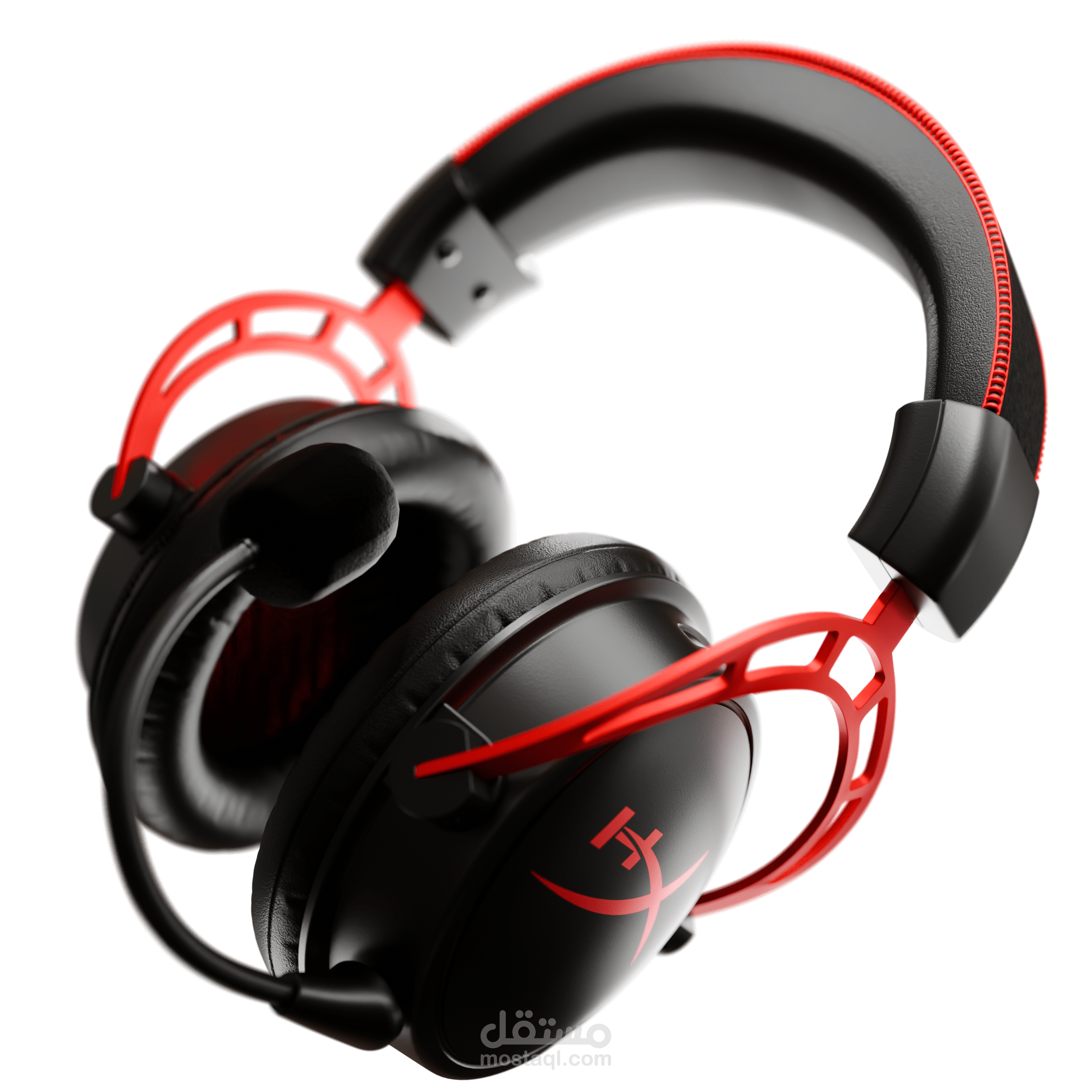 مودل 3D لسماعة Hyper X  بخامات واقعية