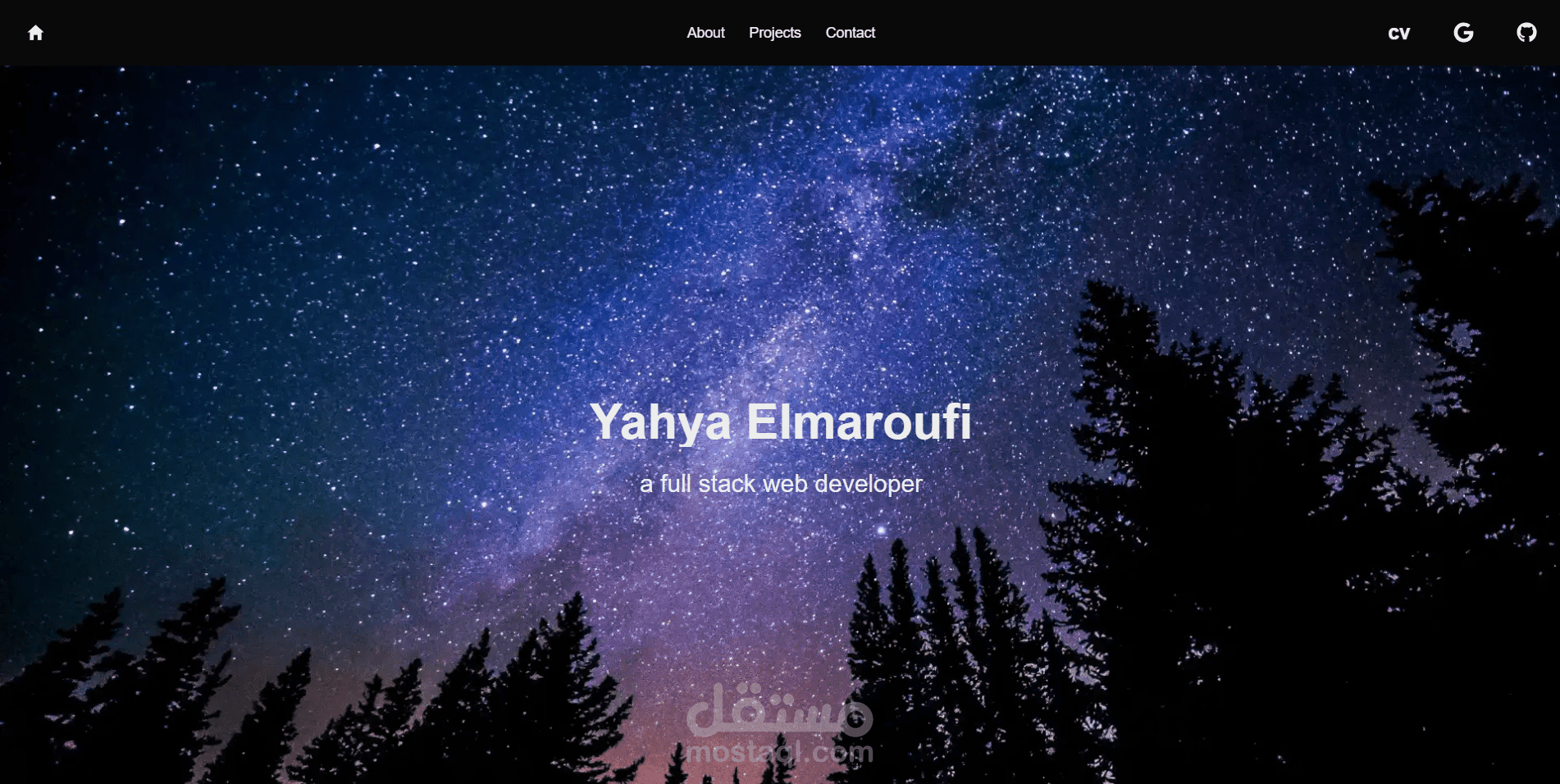 موقع شخصي (portfolio)