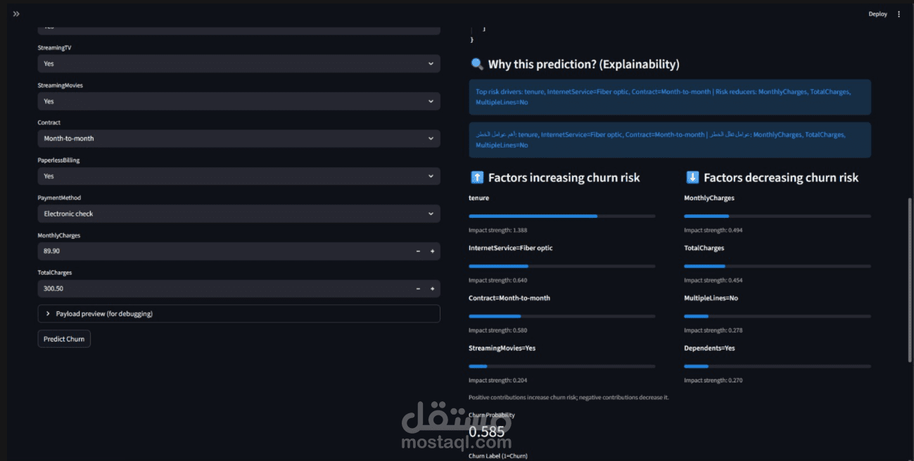 Customer Churn Prediction System (ML + API + Dashboard)