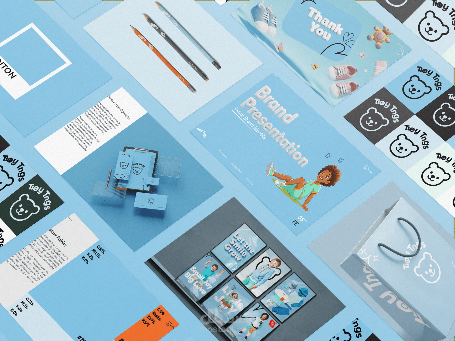 هوية بصرية لمتجر ملابس TioyTngs