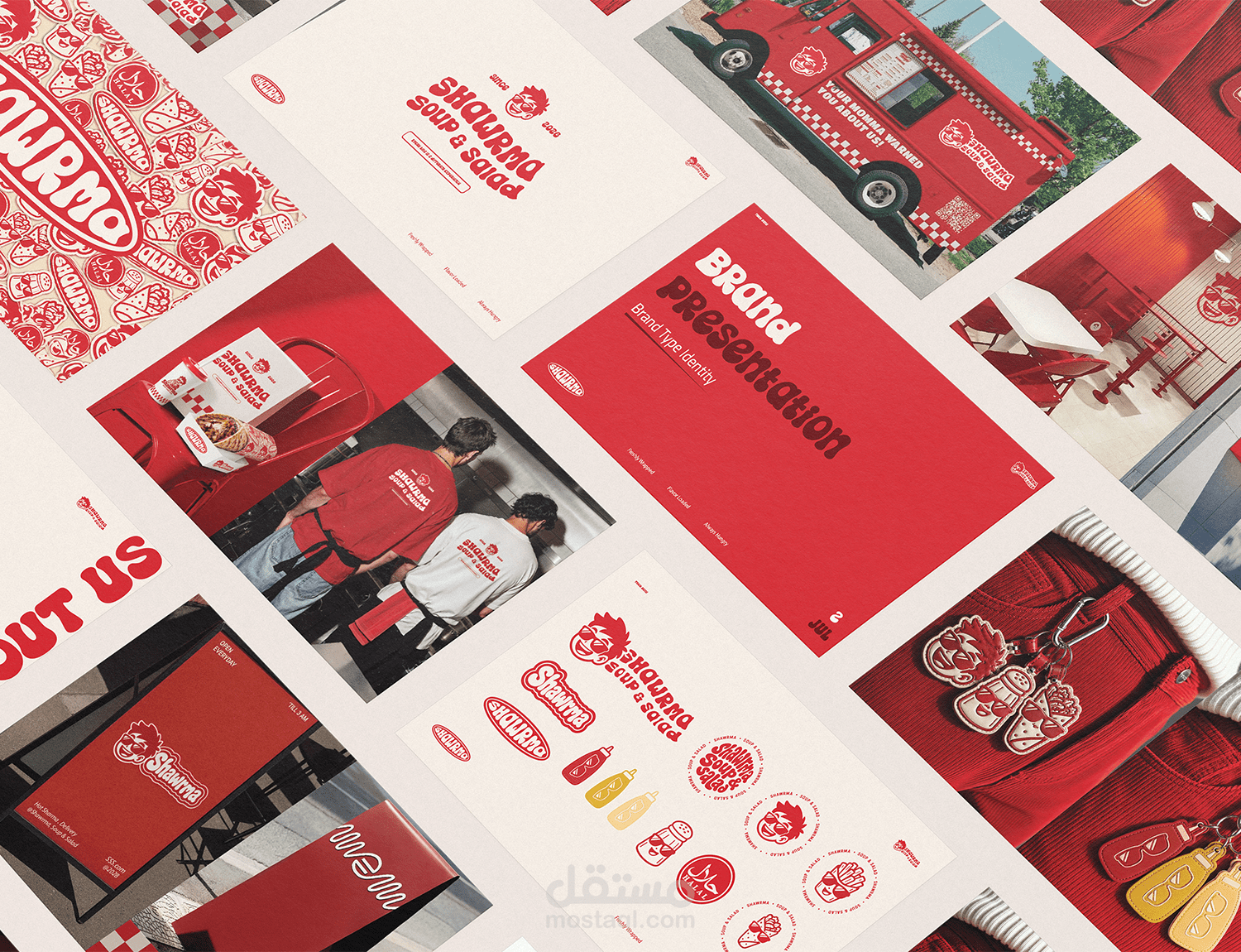 Brand Identity For Shawrma, Soup & Salad