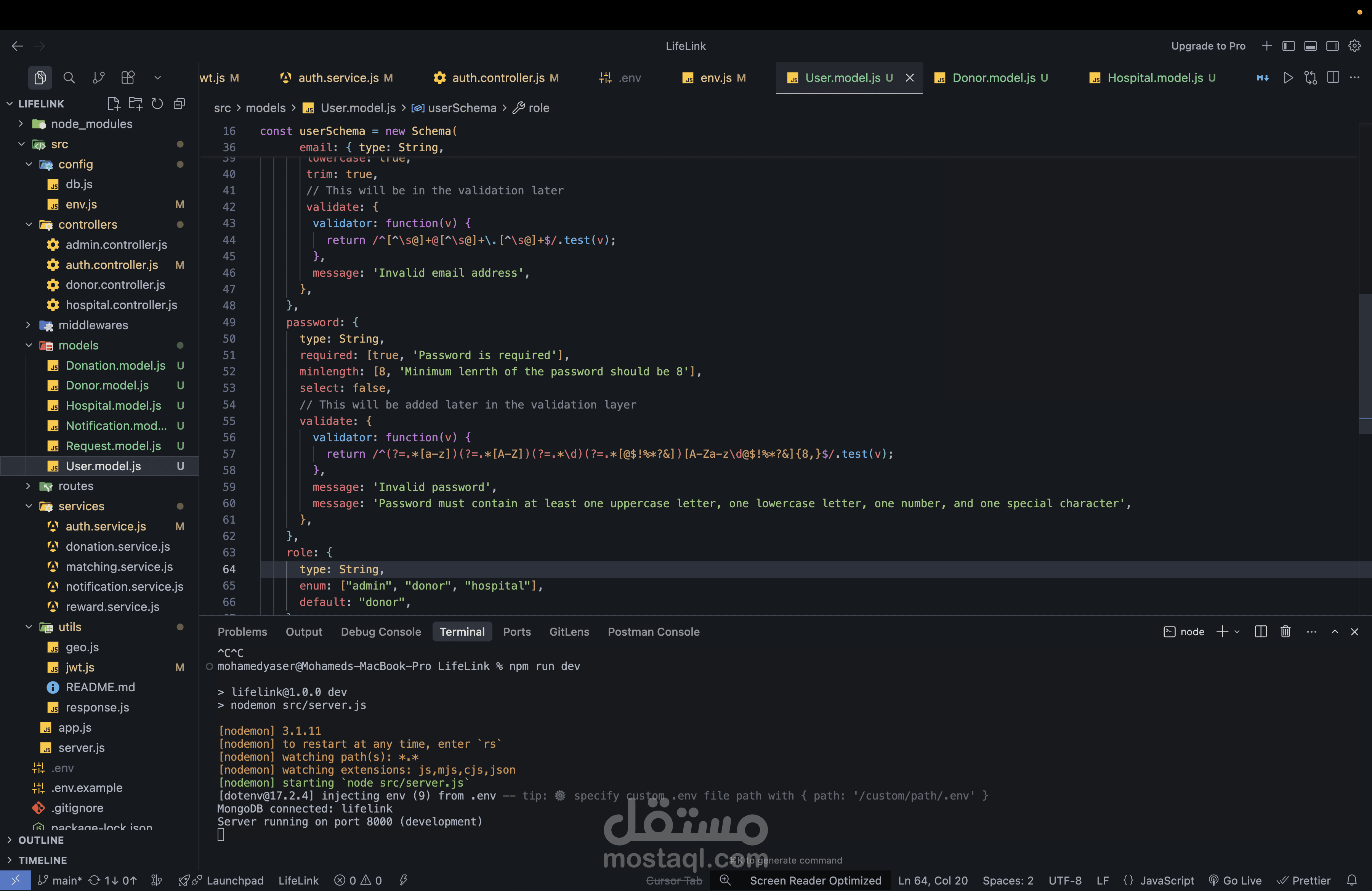 Backend System for Blood Donation Mobile Application – Secure & Scalable API