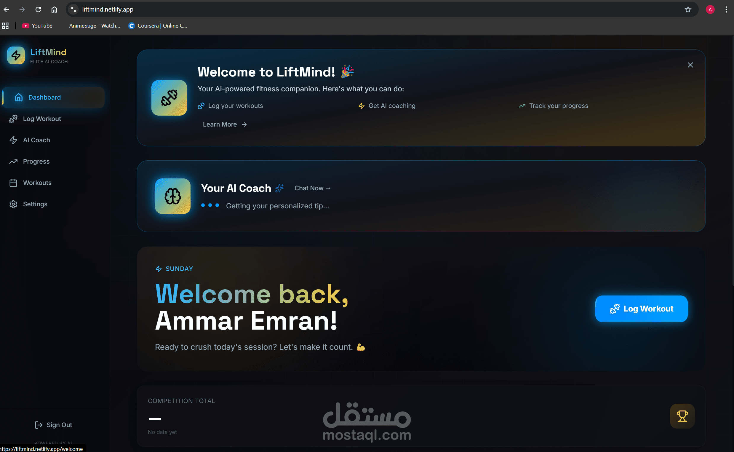 liftmind, AI gym coach