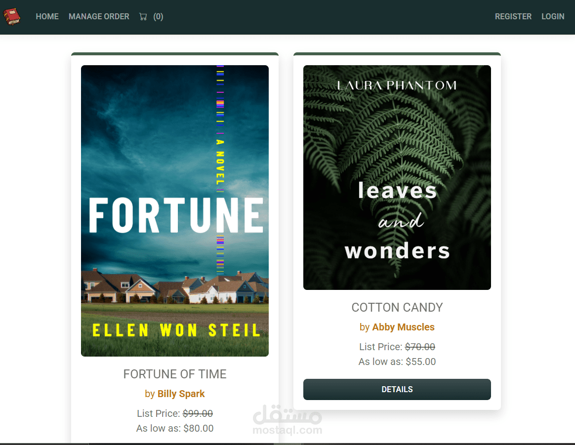Bookstore E-Commerce Web Application