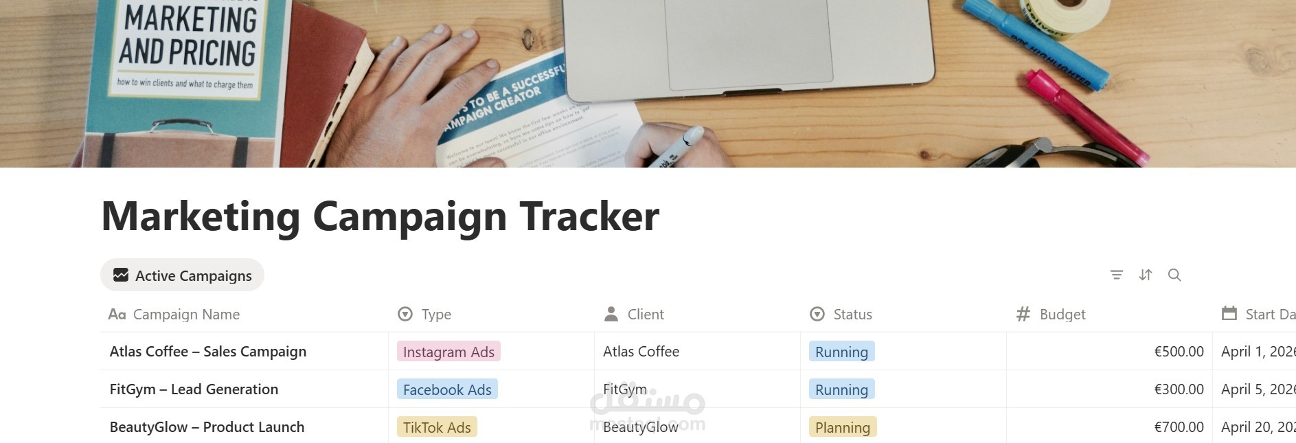 Marketing Campaign Tracker