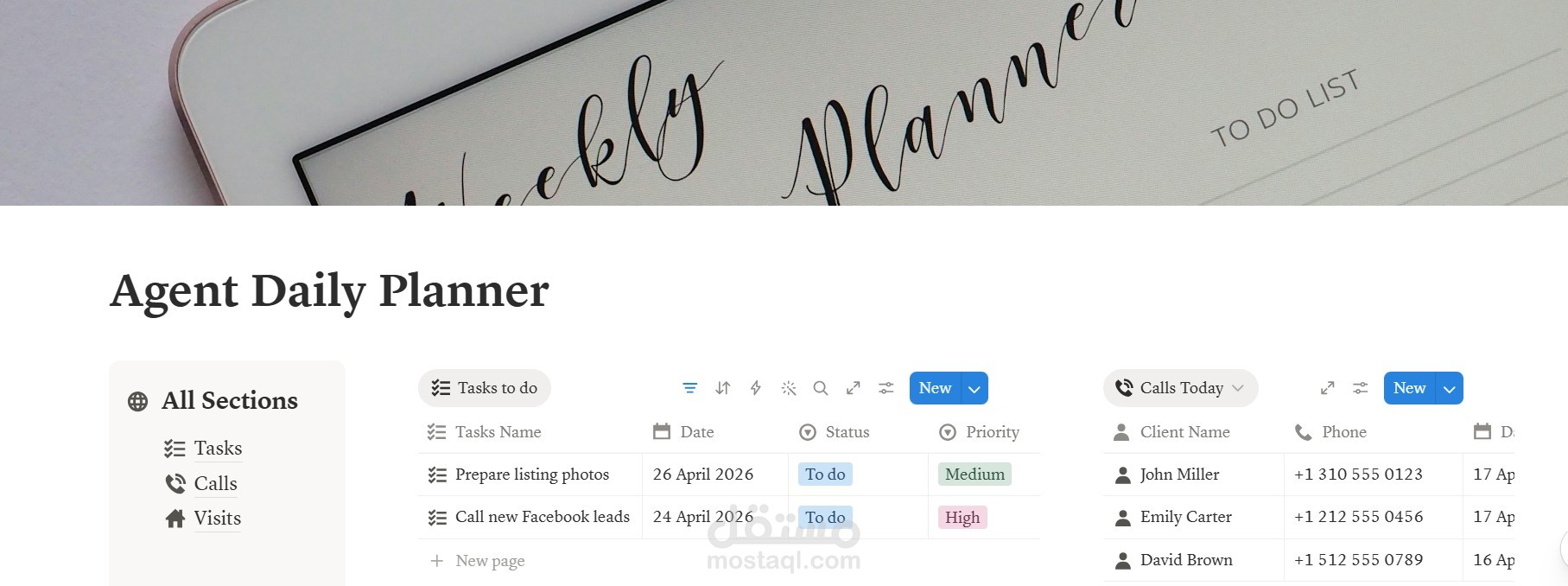 Agent Daily Planner