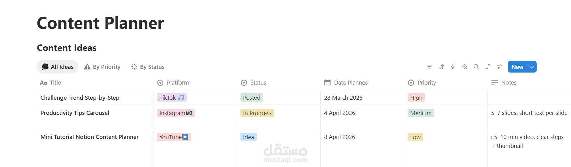 Content Planner